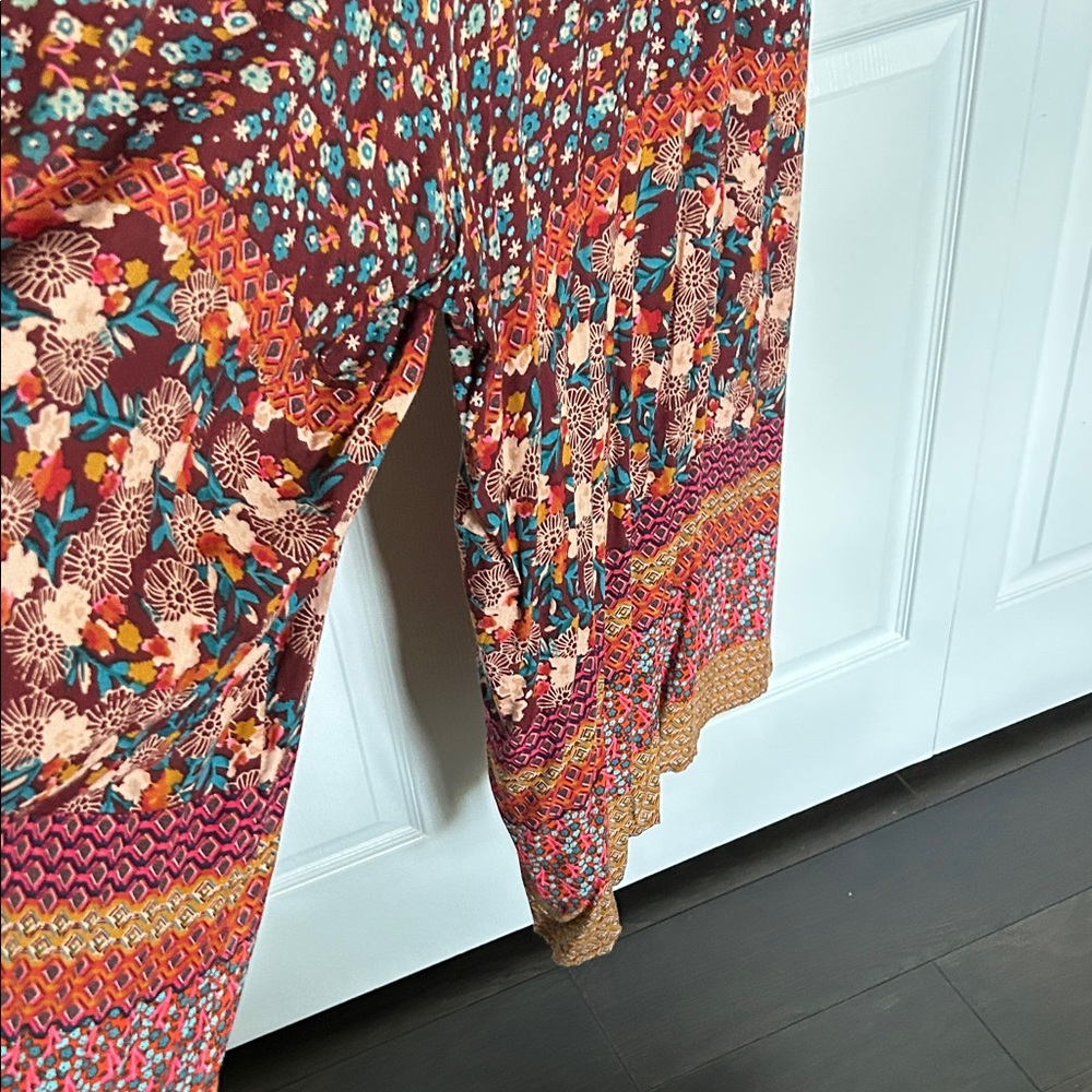 NATURAL LIFE Floral Wide Leg Jumpsuit - Multicolor - Picture 3 of 4